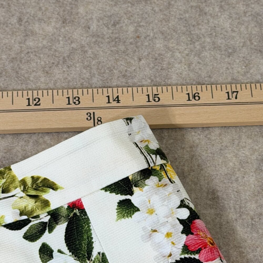 Talbots Floral Pleated A-Line Skirt Size 8 Garden Party Spring - Picture 9 of 13